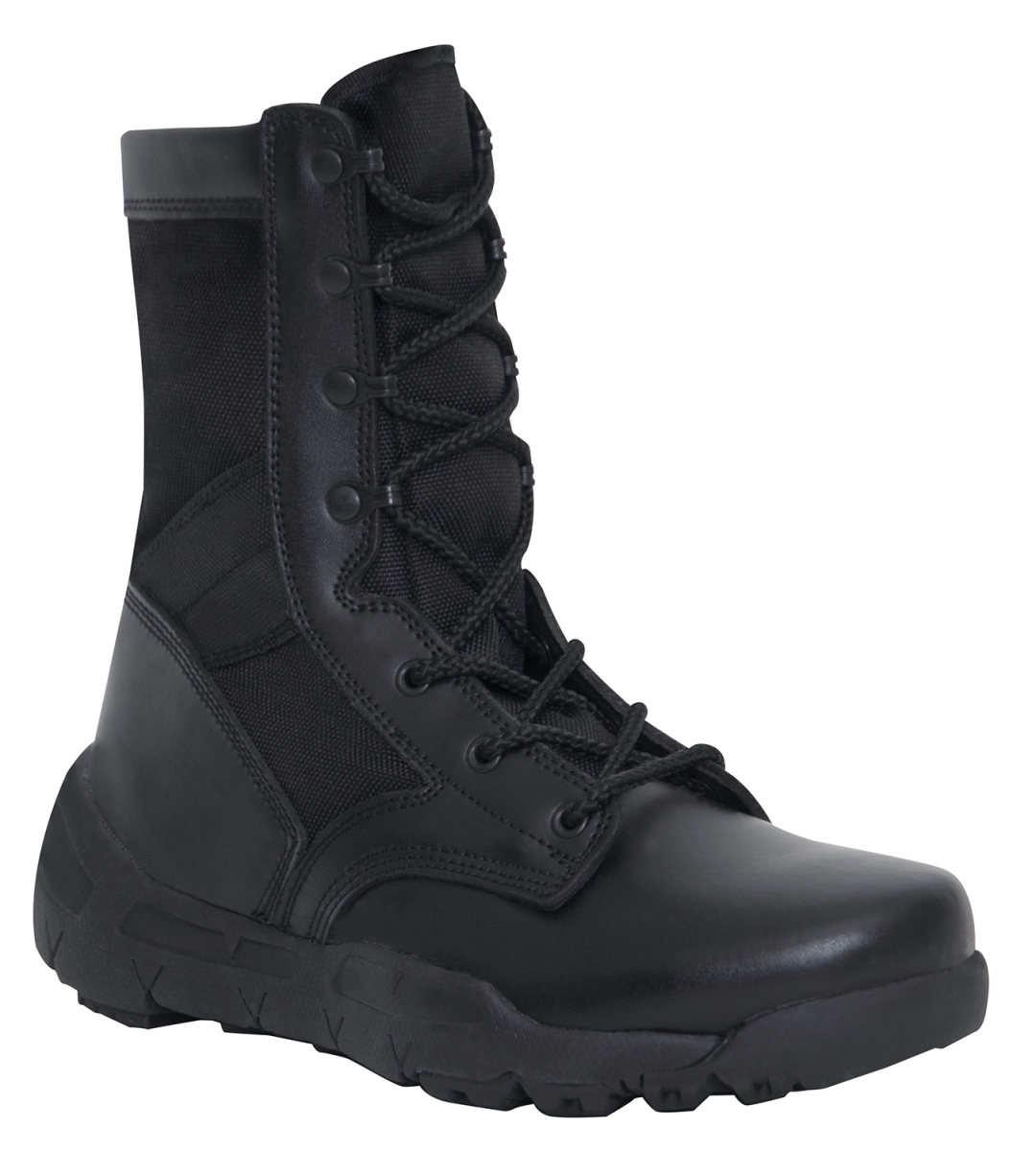 16378 8 in. V-Max Lightweight Tactical Boot, Black - Regular - Size 8