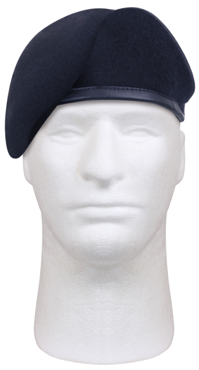 16805 G.I. Type Inspection Ready Beret Hat, Midnight Navy Blue - Size 7.75