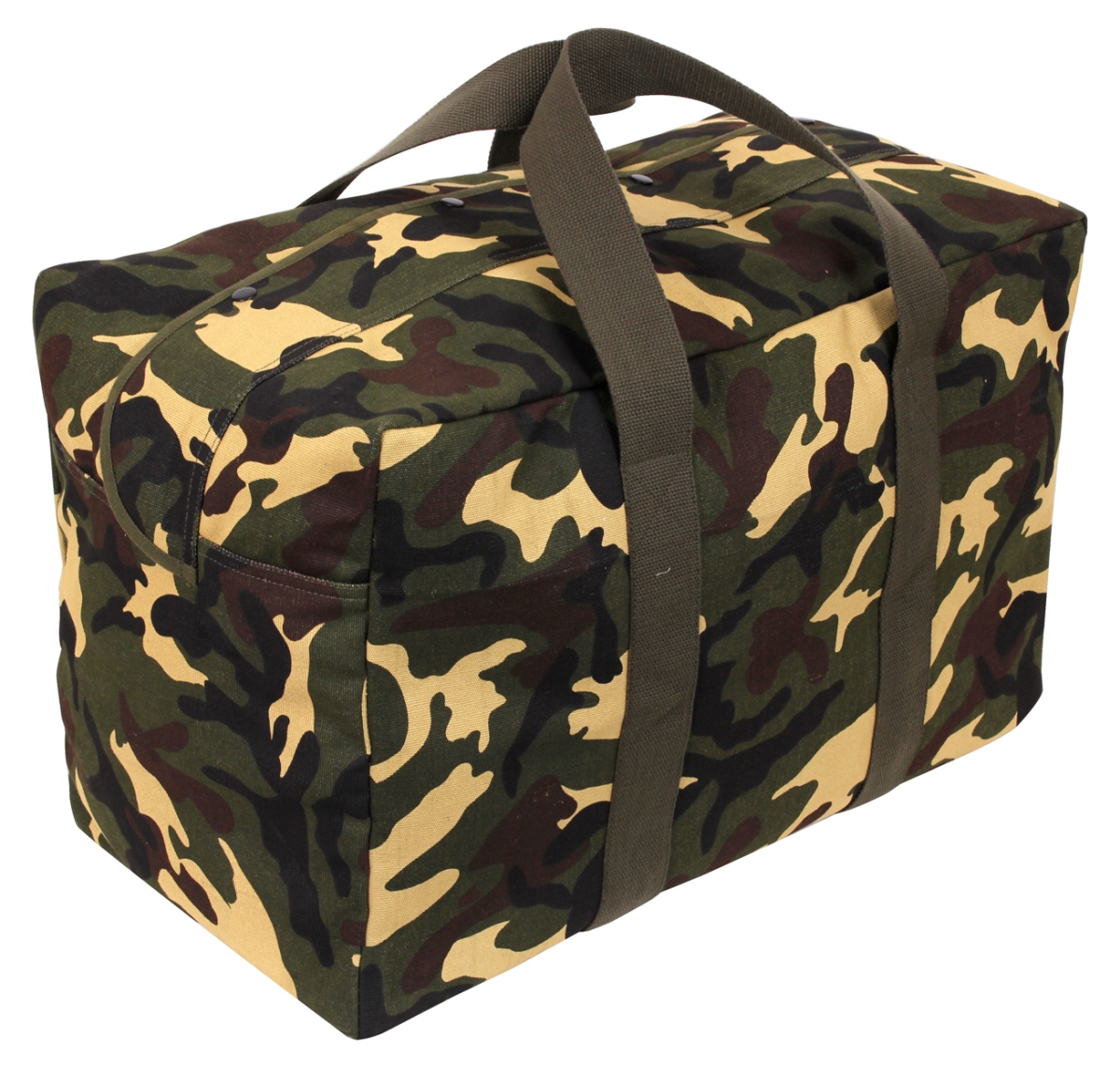 15733 Canvas Parachute Cargo Bag, Woodland Camo