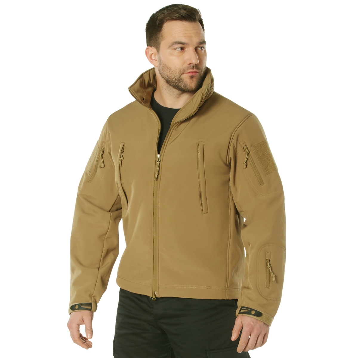 15172 Concealed Carry Soft Shell Jacket, Coyote Brown - Large