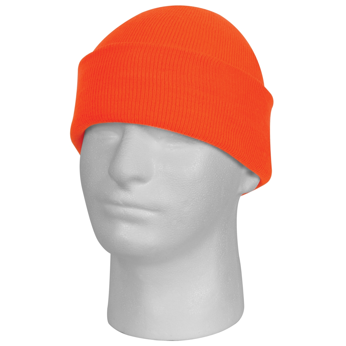 15905 Deluxe Fine Knit Watch Caps, Safety Orange