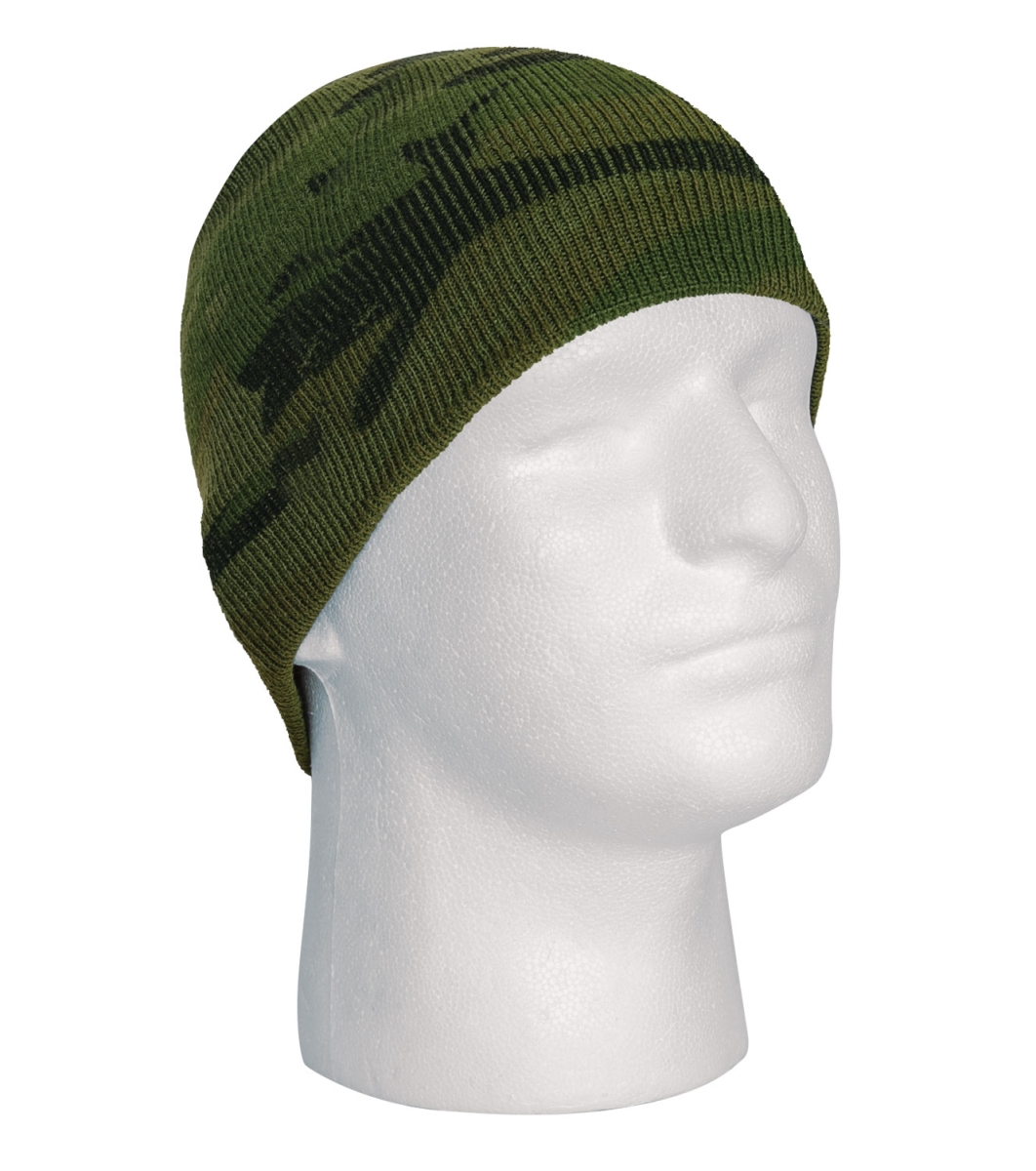 5423 Deluxe Woodland Camo Skull Caps