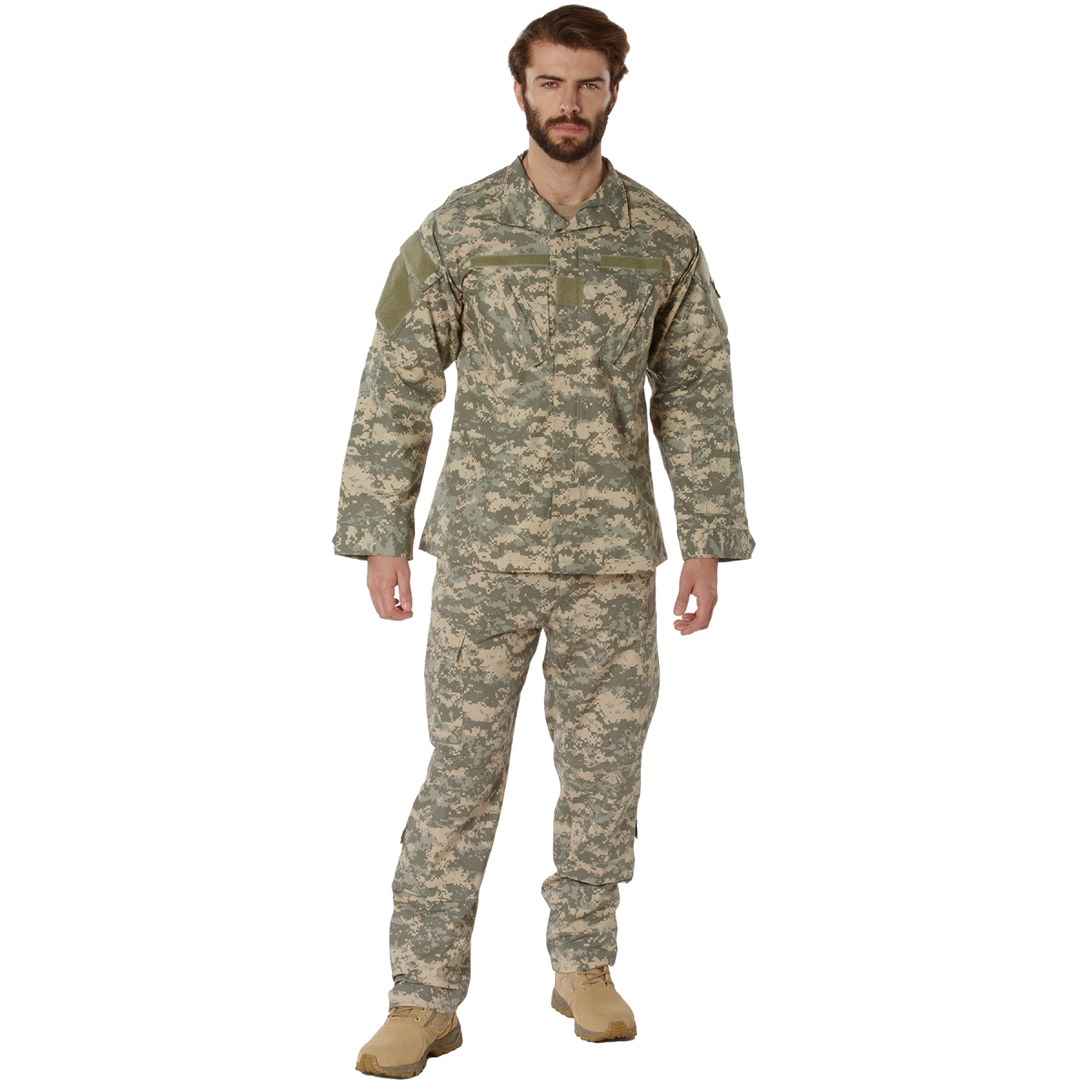 5479 Men ACU Digital Camo Combat Uniform Lon Sleeve Shirt - Large