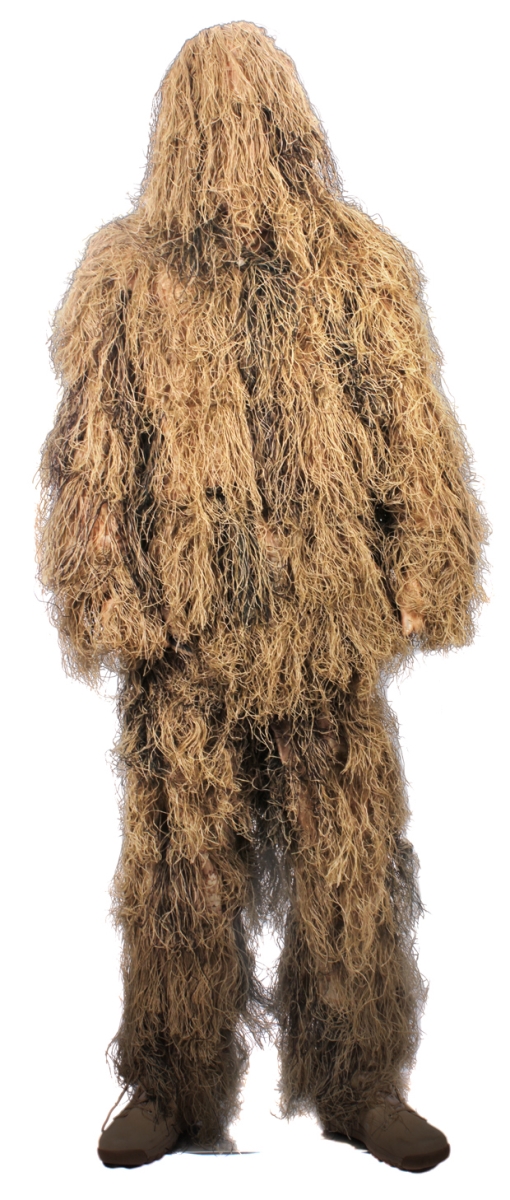 17231 Lightweight All Purpose Ghillie Suit, Desert Tan - Medium & Large