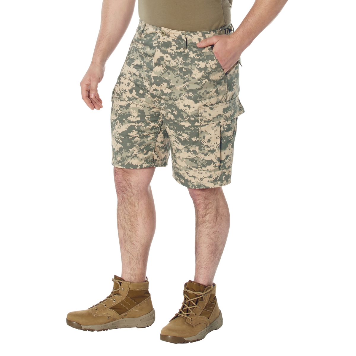 6805 Men Digital Camo Battle Dress Uniform Shorts, ACU Digital Camo - Medium