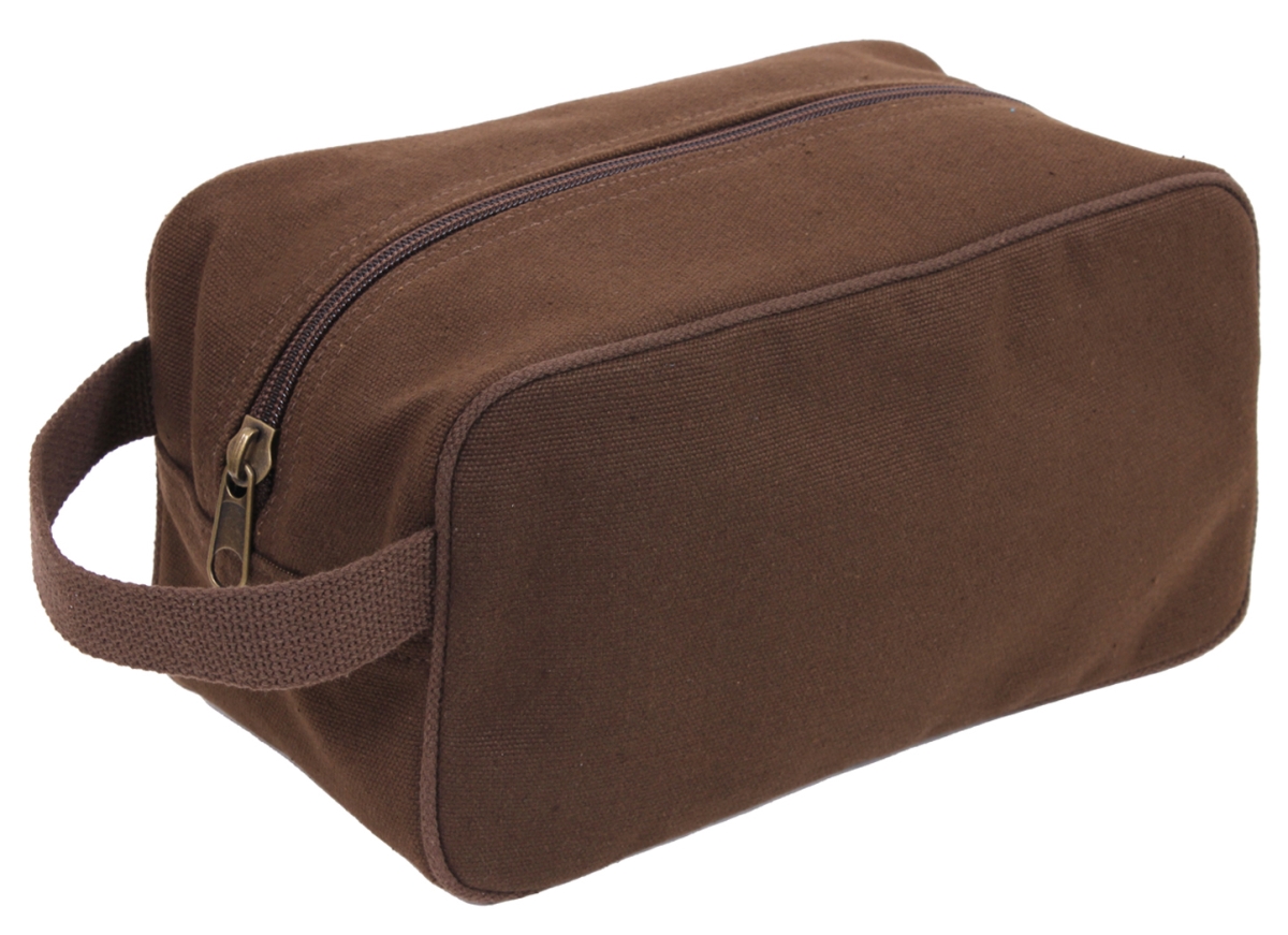 14531 Canvas Travel Dopp Kit, Earth Brown