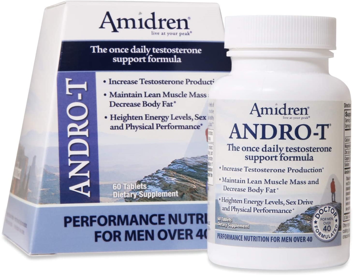 Picture of MHP 490262 Amidren Andro-T Natural Testosterone Booster & Male Enhancement Formula - 60 Tablets