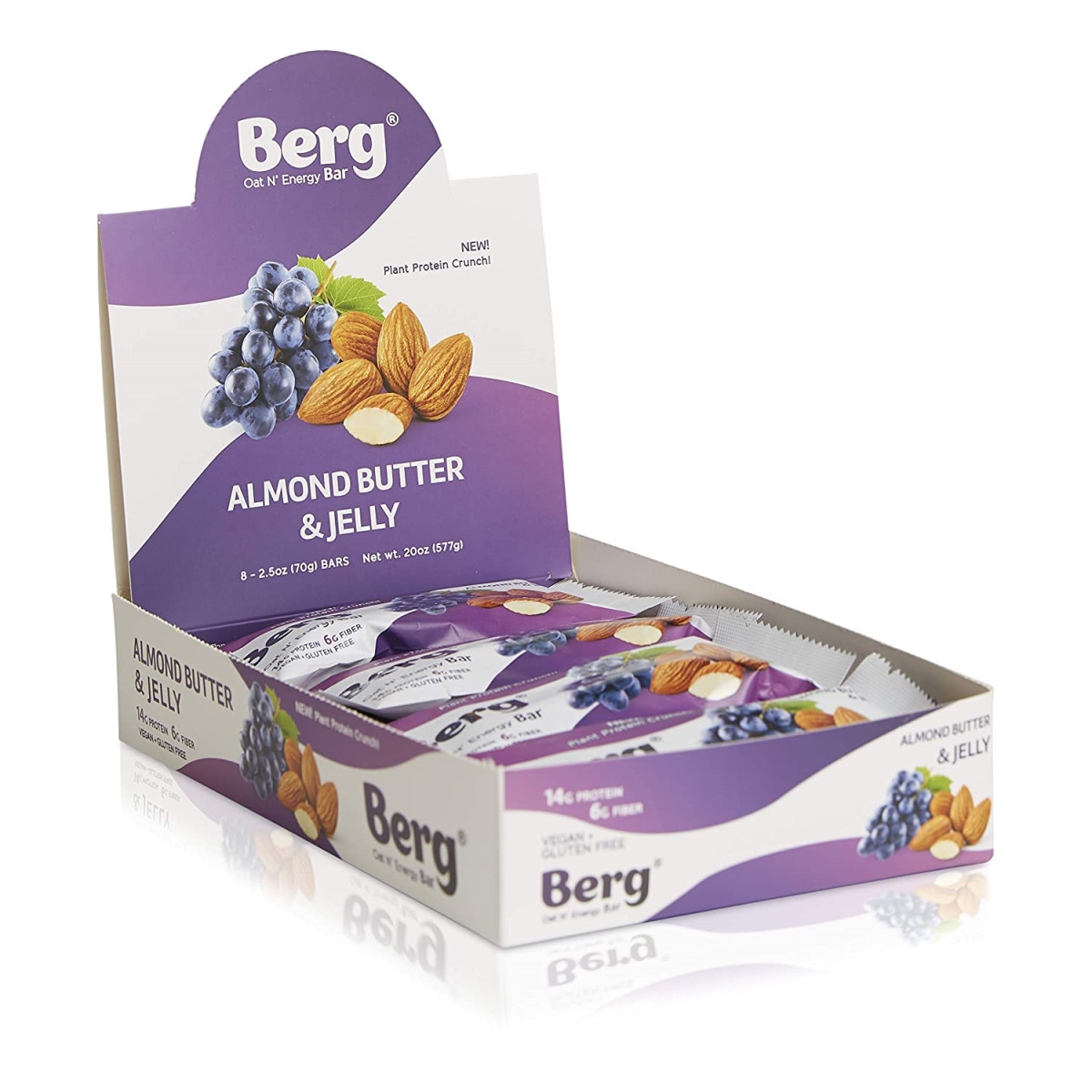 Picture of Spectrum Water 1680001 Berg Bar Almond Butter & Jelly - 8 per Box