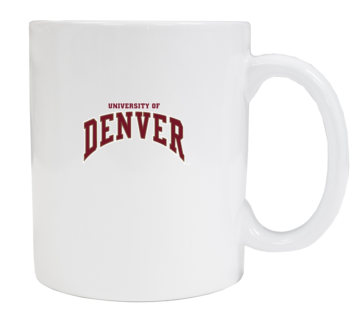 Picture of R & R Imports MUG2-C-DEN19 W University of Denver Pioneers White Ceramic Coffee Mug - Pack of 2