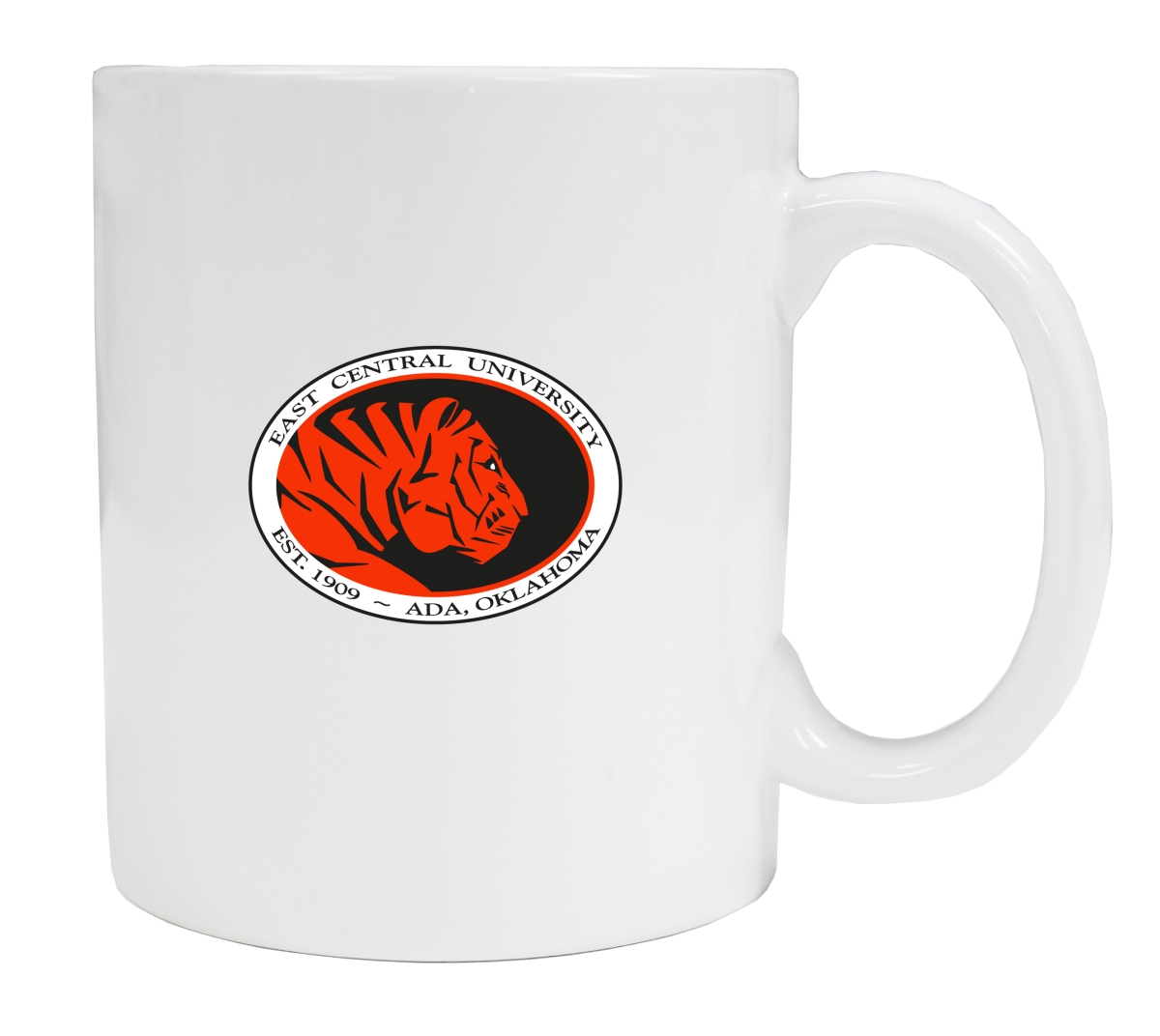 Picture of R & R Imports MUG2-C-ECEN19 W East Central University Tigers White Ceramic Coffee Mug - Pack of 2