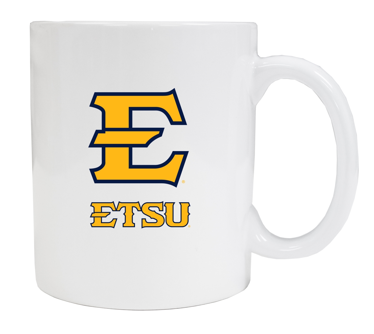 Picture of R & R Imports MUG2-C-ETSU19 W East Tennessee State University White Ceramic Coffee Mug - Pack of 2