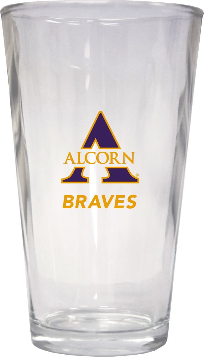 Picture of R & R Imports PNT2-C-ALC19 16 oz Alcorn State Braves Pint Glass - Pack of 2