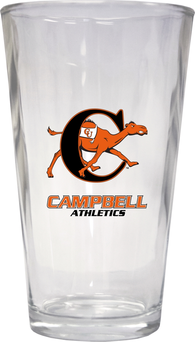 Picture of R & R Imports PNT2-C-CMP19 16 oz Campbell University Fighting Camels Pint Glass - Pack of 2