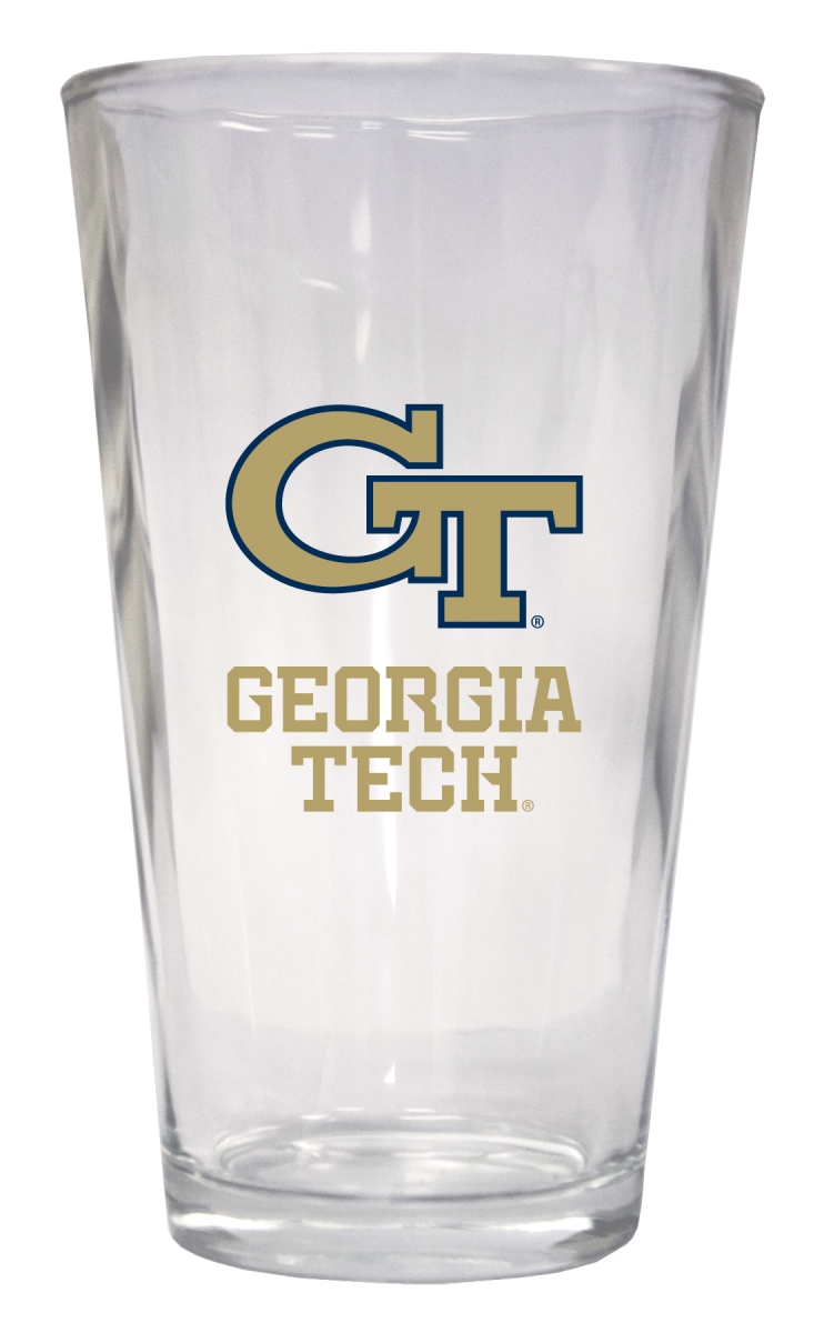 Picture of R & R Imports PNT2-C-GT19 16 oz Georgia Tech Yellow Jackets Pint Glass - Pack of 2