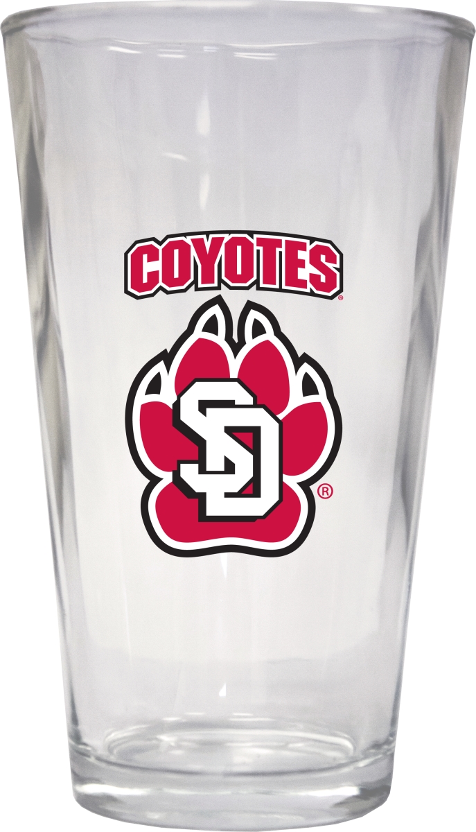Picture of R & R Imports PNT2-C-SDO19 16 oz South Dakota Coyotes Pint Glass - Pack of 2