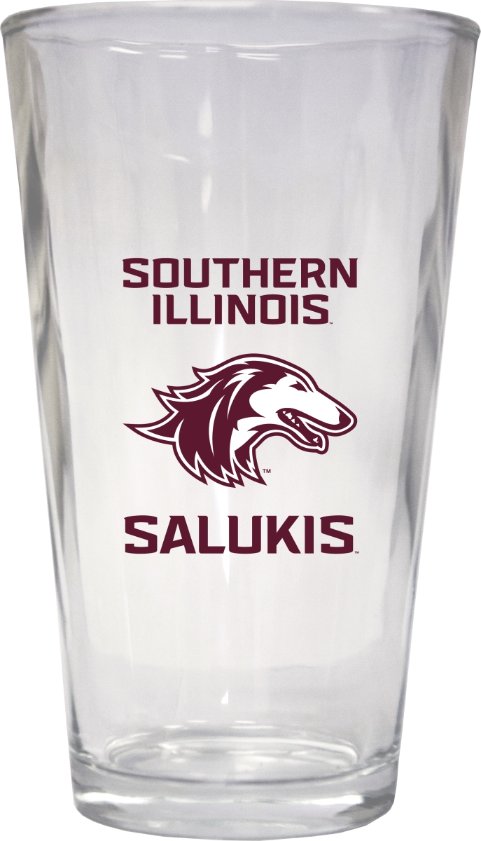 Picture of R & R Imports PNT2-C-SIU19 16 oz Southern Illinois Salukis Pint Glass - Pack of 2