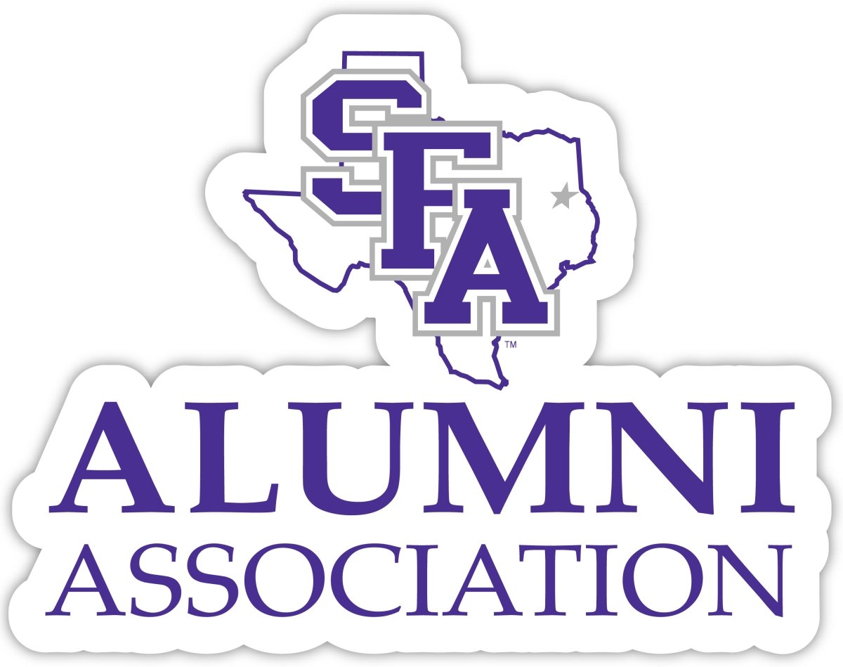 Stephen F. Austin State University 4 in. Laser Cut Alumni Vinyl Decal Sticker - Pack of 2 -  R & R Imports, R&441138