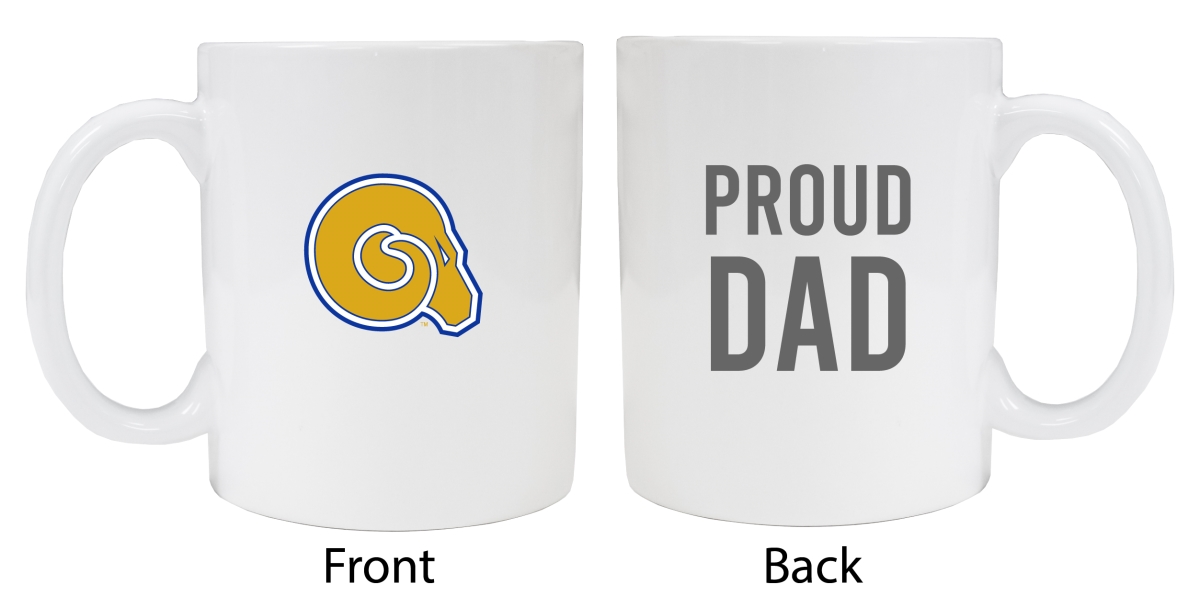 Picture of R & R Imports MUG2-C-ALB20 DAD Albany State University Proud Dad White Ceramic Coffee Mug - Pack of 2
