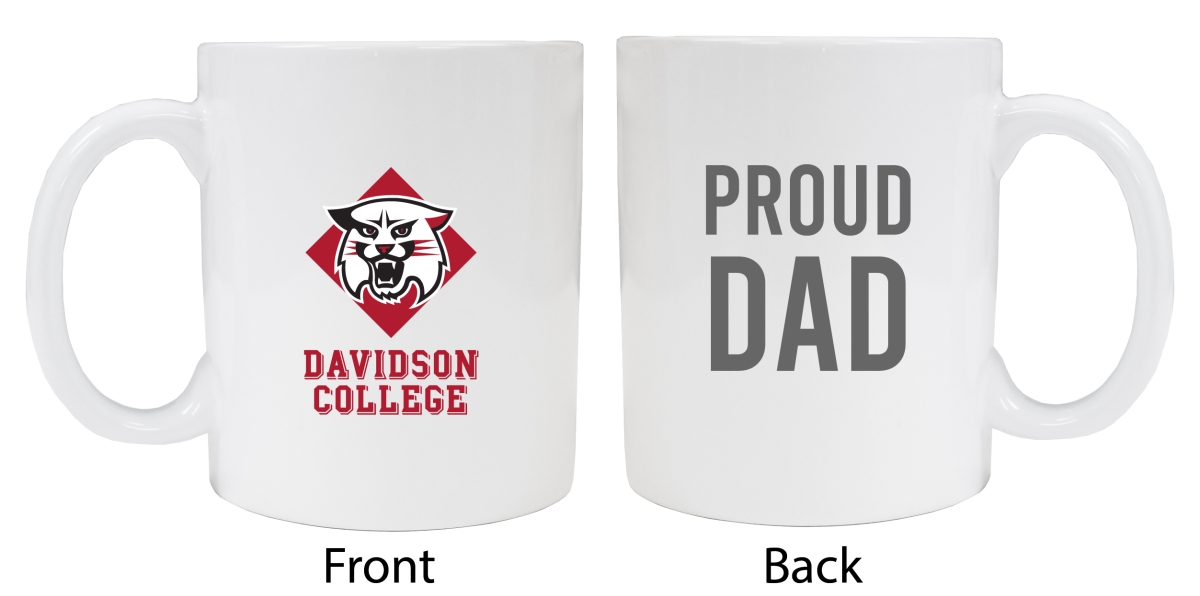 Picture of R & R Imports MUG2-C-DAV20 DAD Davidson College Proud Dad White Ceramic Coffee Mug - Pack of 2
