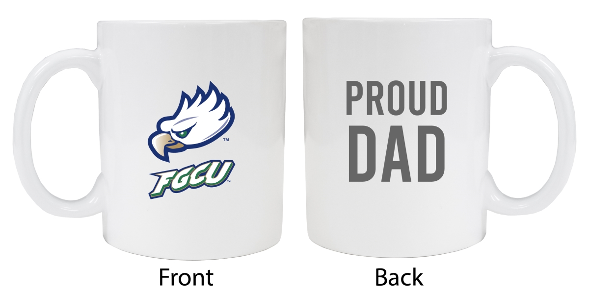 Picture of R & R Imports MUG2-C-FGC20 DAD Florida Gulf Coast Eagles Proud Dad White Ceramic Coffee Mug - Pack of 2