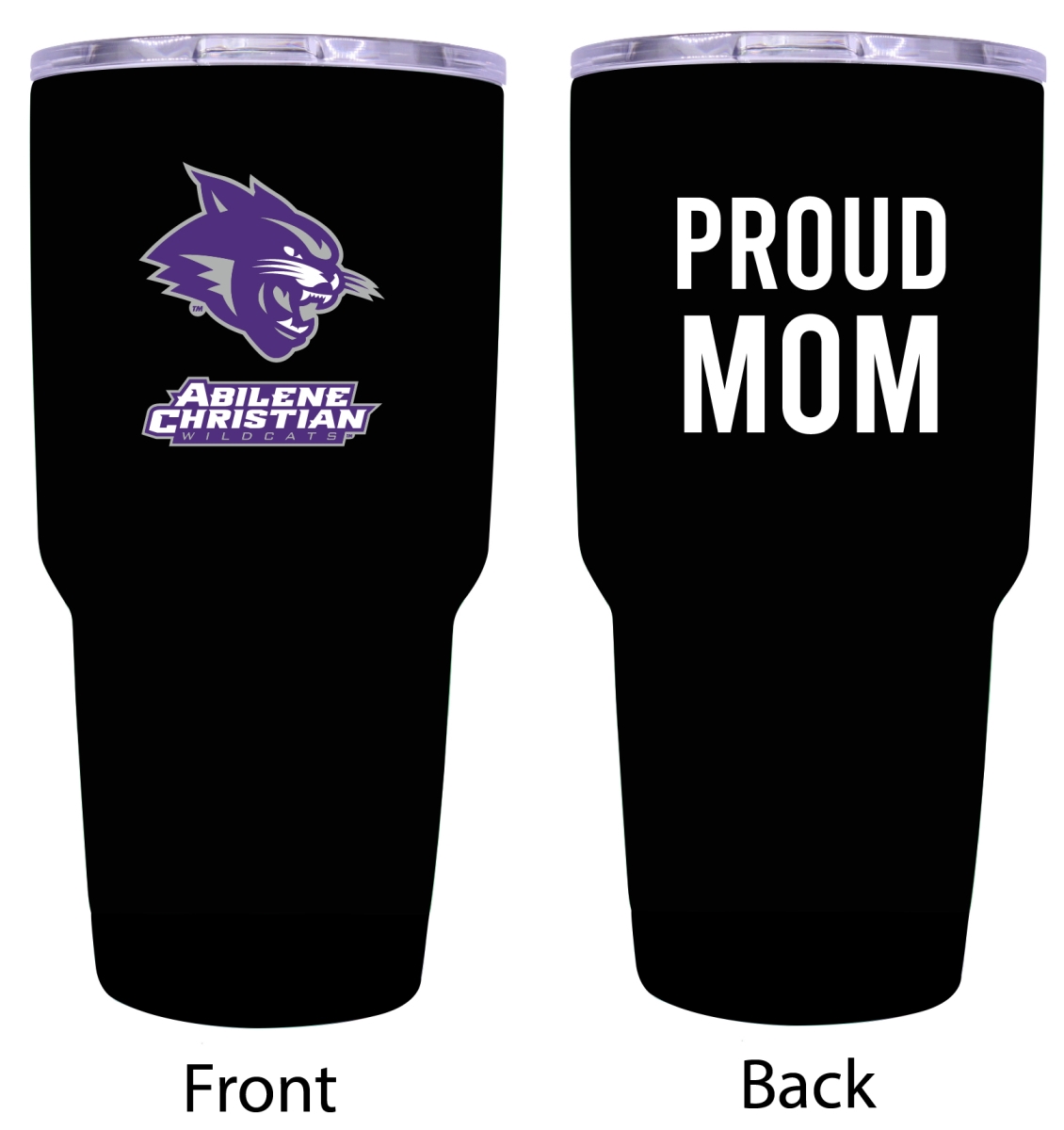 Picture of R & R Imports ITB-C-ACU20 MOM Abilene Christian University Proud Mom 20 oz Insulated Stainless Steel Tumblers