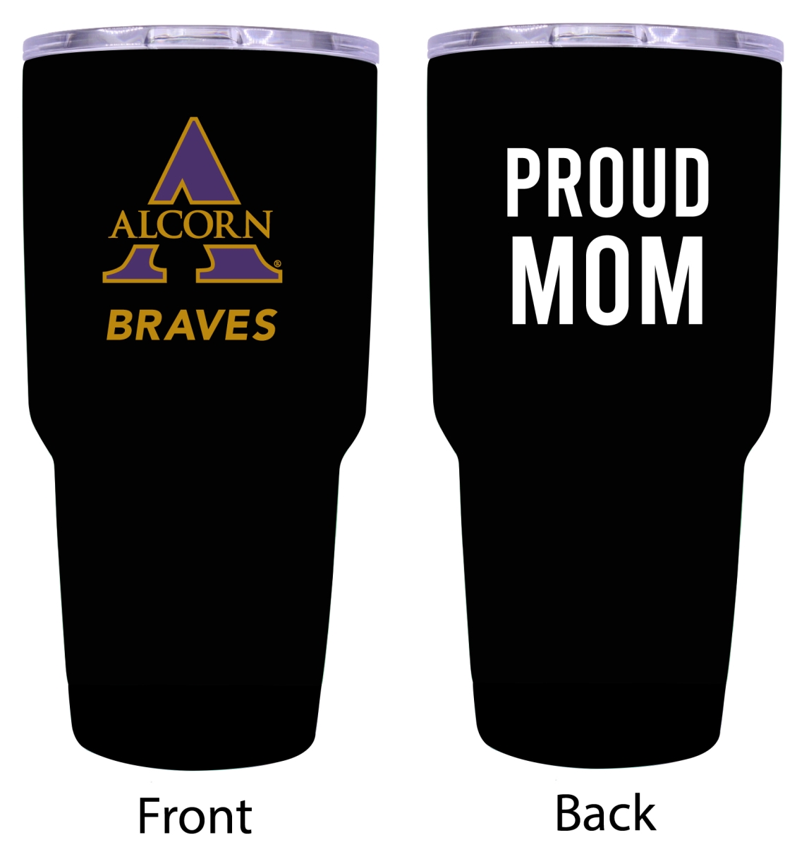 Picture of R & R Imports ITB-C-ALC20 MOM Alcorn State Braves Proud Mom 20 oz Insulated Stainless Steel Tumblers