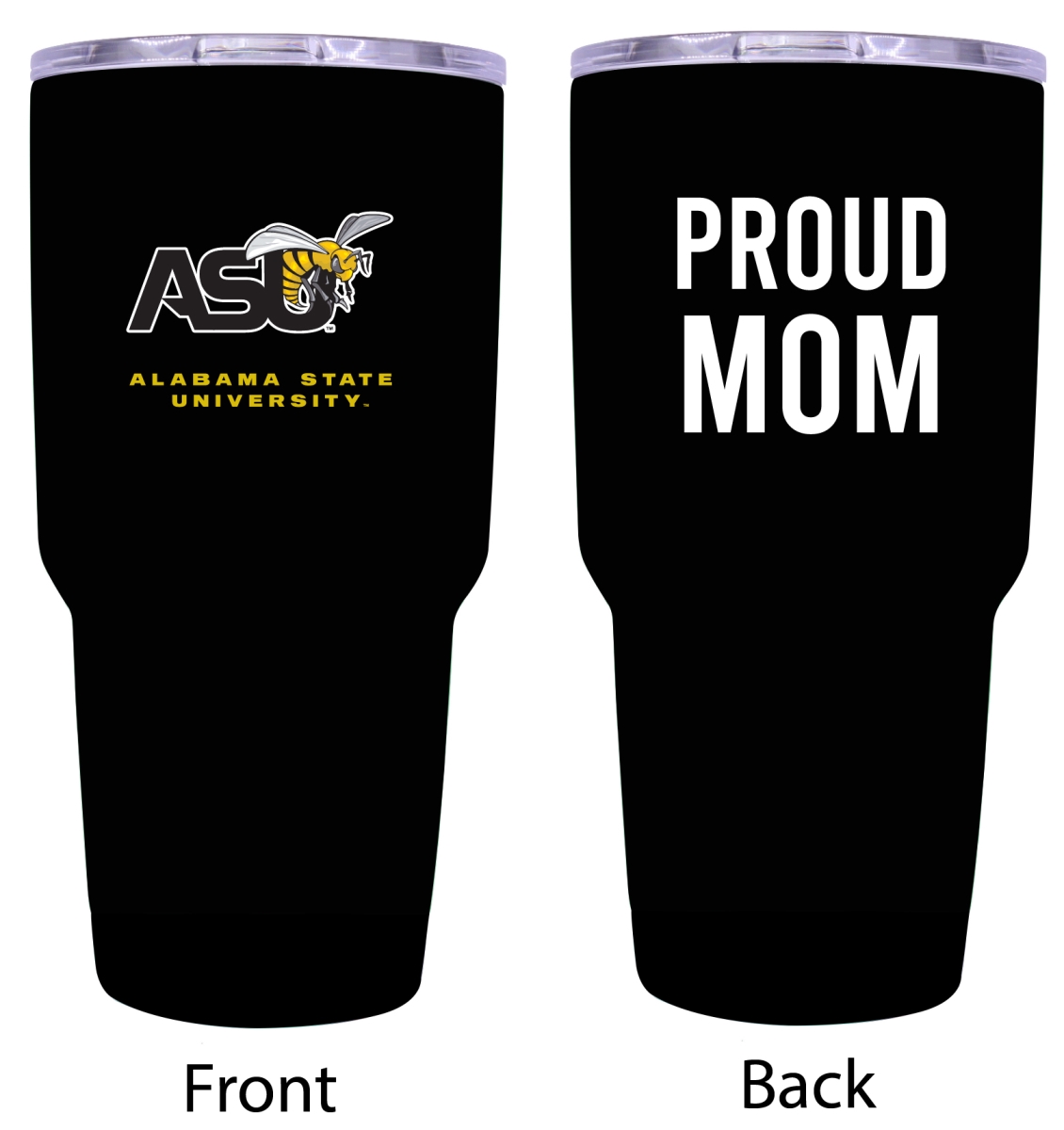 Picture of R & R Imports ITB-C-ALS20 MOM Alabama State University Proud Mom 20 oz Insulated Stainless Steel Tumblers