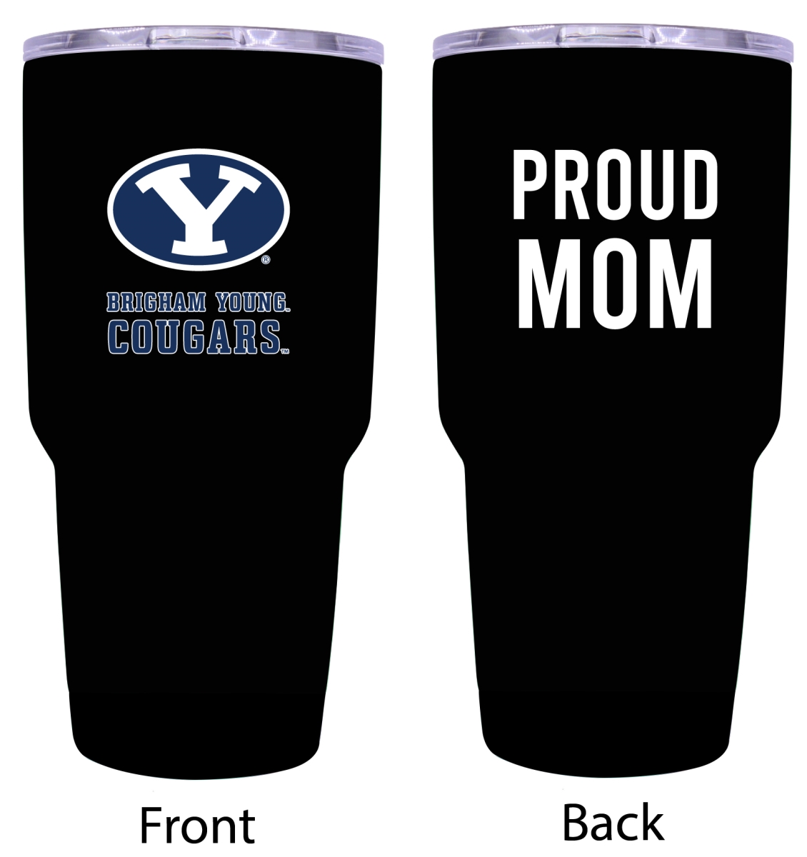 Picture of R & R Imports ITB-C-BYU20 MOM Brigham Young Cougars Proud Mom 20 oz Insulated Stainless Steel Tumblers