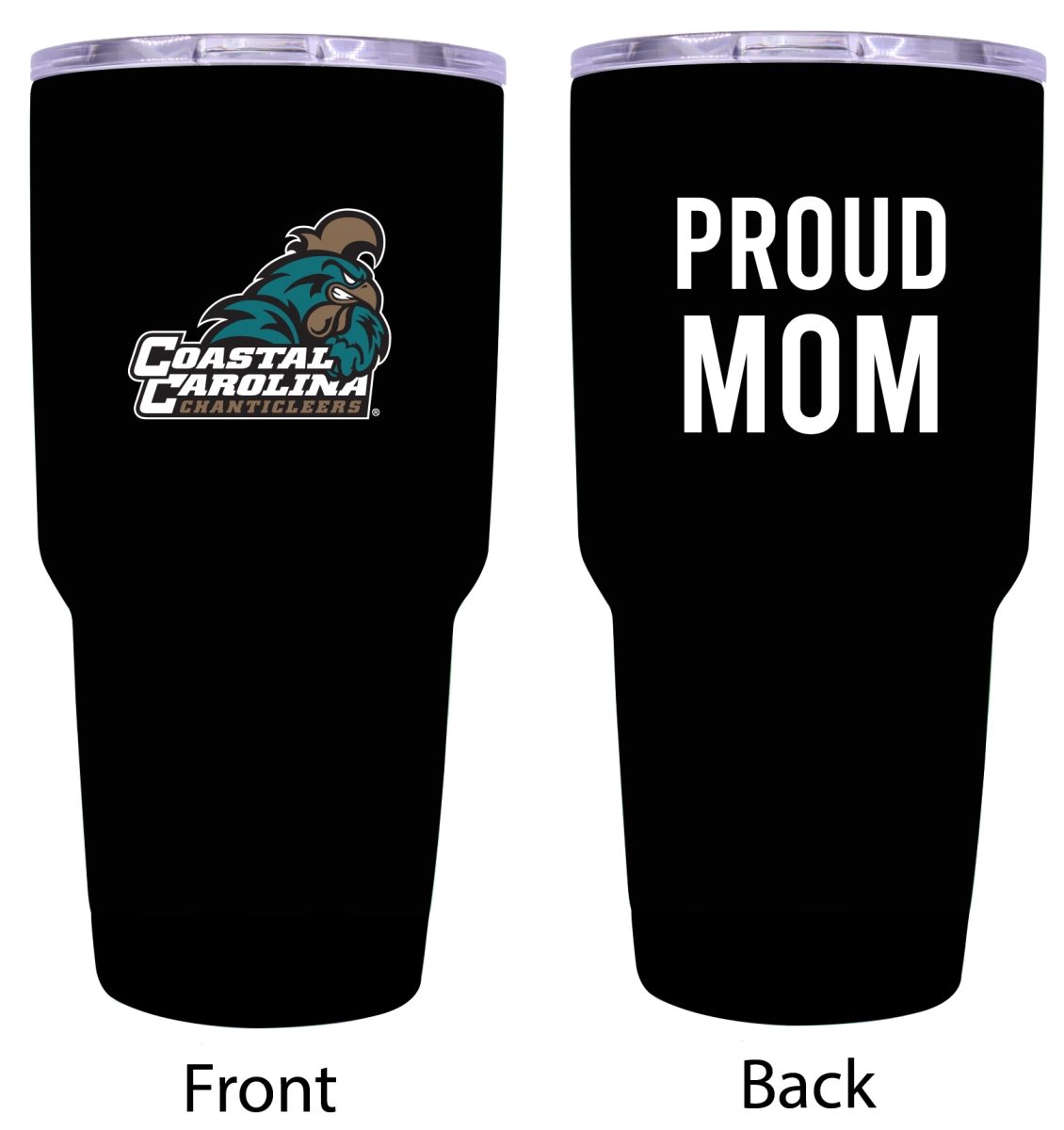 Picture of R & R Imports ITB-C-CCU20 MOM Coastal Carolina University Proud Mom 20 oz Insulated Stainless Steel Tumblers