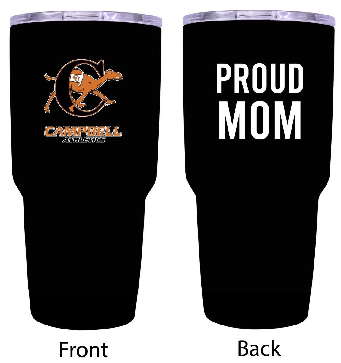 Picture of R & R Imports ITB-C-CMP20 MOM Campbell University Fighting Camels Proud Mom 20 oz Insulated Stainless Steel Tumblers