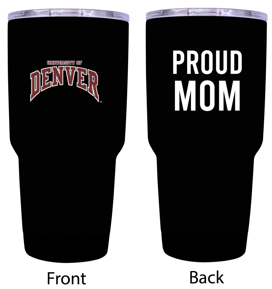 Picture of R & R Imports ITB-C-DEN20 MOM University of Denver Pioneers Proud Mom 20 oz Insulated Stainless Steel Tumblers