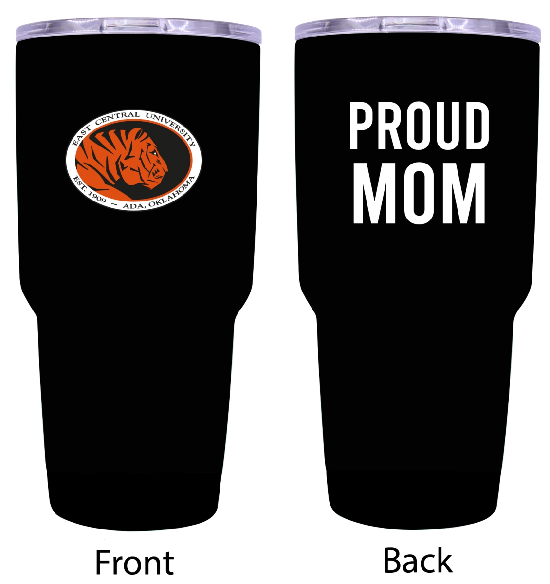 Picture of R & R Imports ITB-C-ECEN20 MOM East Central University Tigers Proud Mom 20 oz Insulated Stainless Steel Tumblers