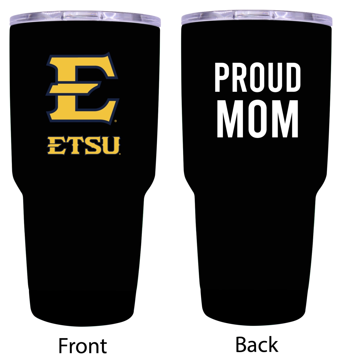 Picture of R & R Imports ITB-C-ETSU20 MOM East Tennessee State University Proud Mom 20 oz Insulated Stainless Steel Tumblers