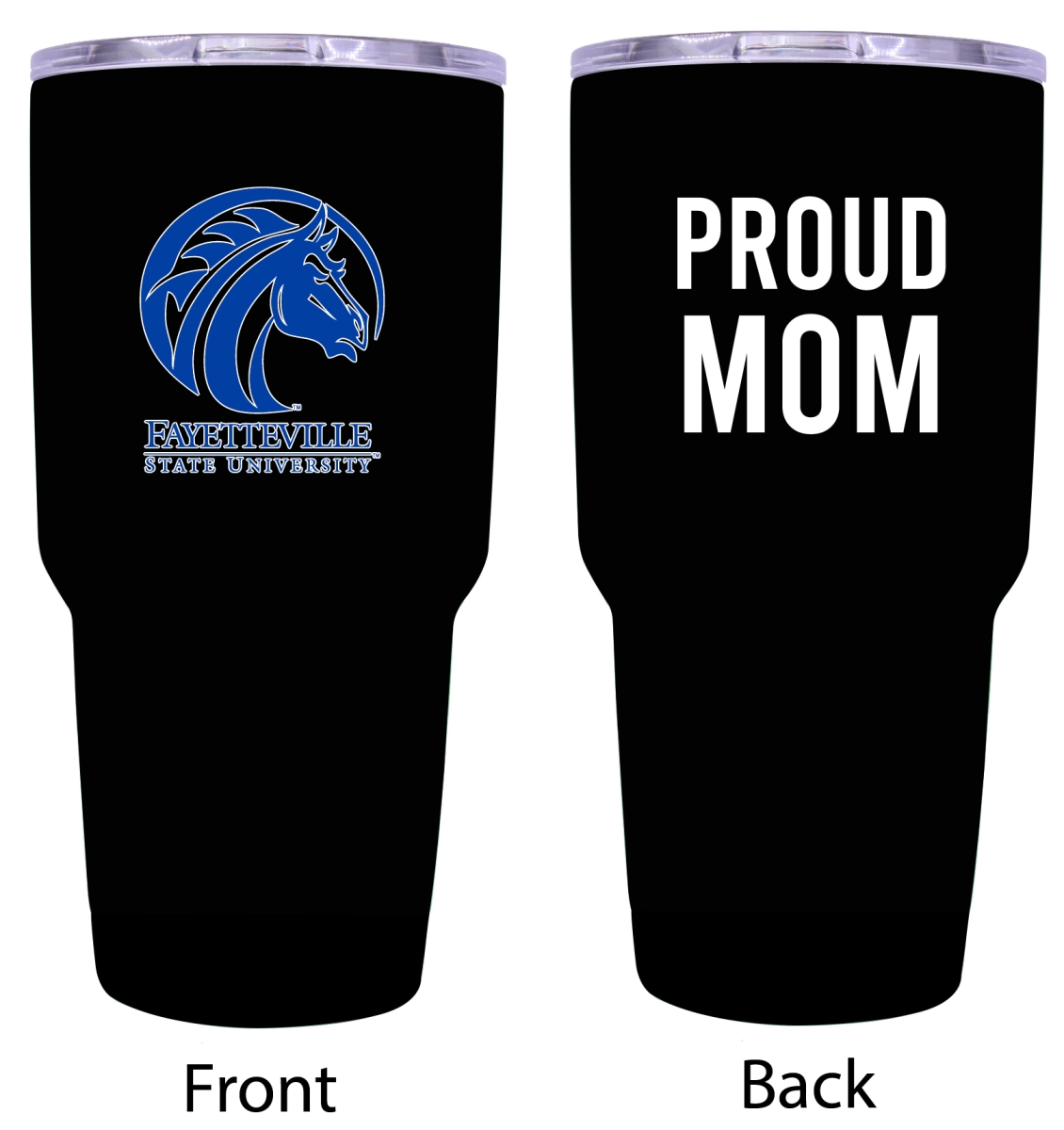 Picture of R & R Imports ITB-C-FAY20 MOM Fayetteville State University Proud Mom 20 oz Insulated Stainless Steel Tumblers