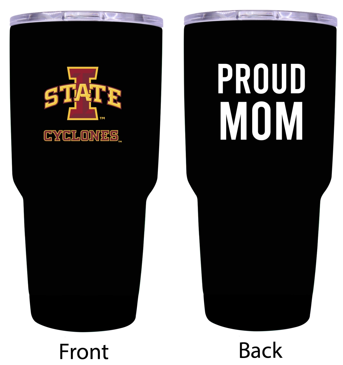 Picture of R & R Imports ITB-C-IAS20 MOM Iowa State Cyclones Proud Mom 20 oz Insulated Stainless Steel Tumblers