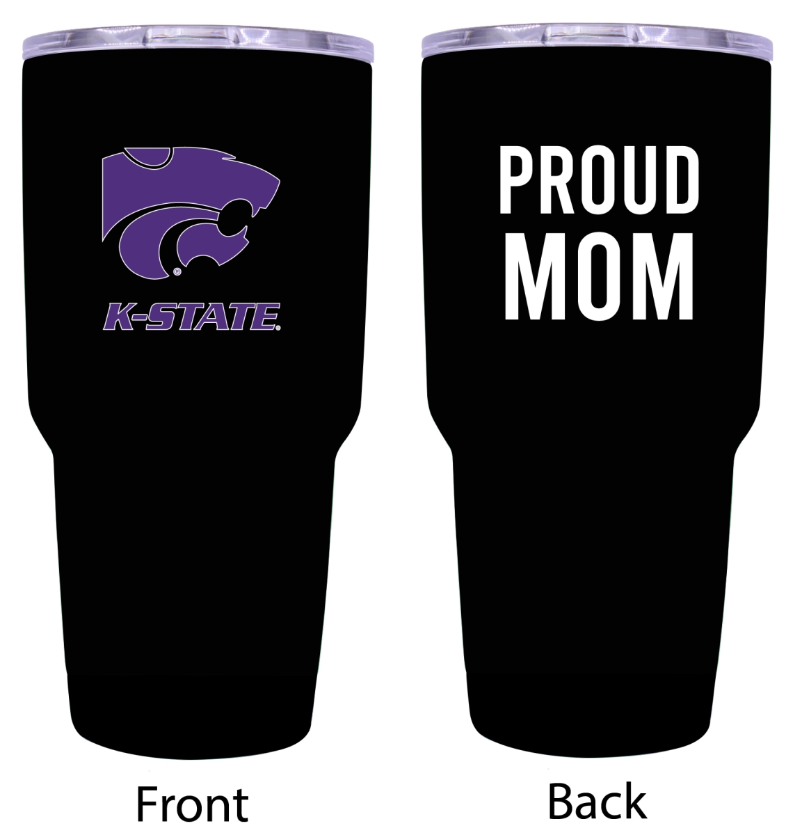 Picture of R & R Imports ITB-C-KSU20 MOM Kansas State Wildcats Proud Mom 20 oz Insulated Stainless Steel Tumblers