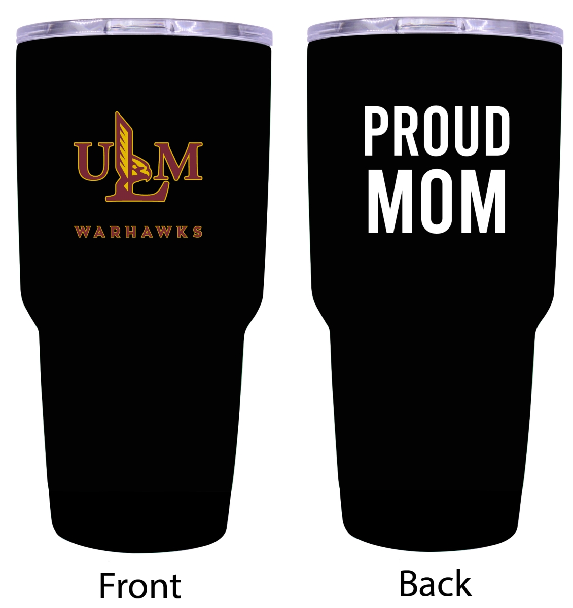 Picture of R & R Imports ITB-C-LAM20 MOM University of Louisiana Monroe Proud Mom 20 oz Insulated Stainless Steel Tumblers