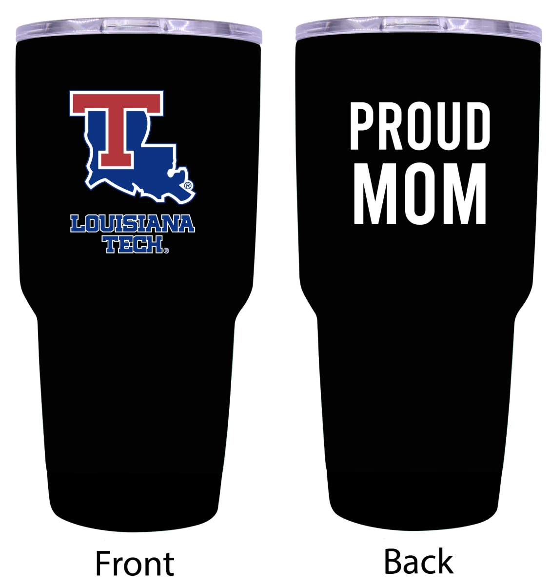 Picture of R & R Imports ITB-C-LAT20 MOM Louisiana Tech Bulldogs Proud Mom 20 oz Insulated Stainless Steel Tumblers