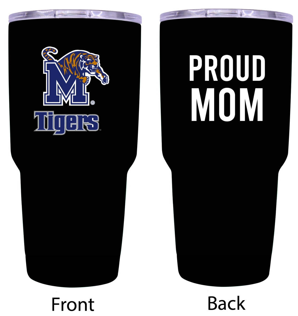 Picture of R & R Imports ITB-C-MEM20 MOM Memphis Tigers Proud Mom 20 oz Insulated Stainless Steel Tumblers