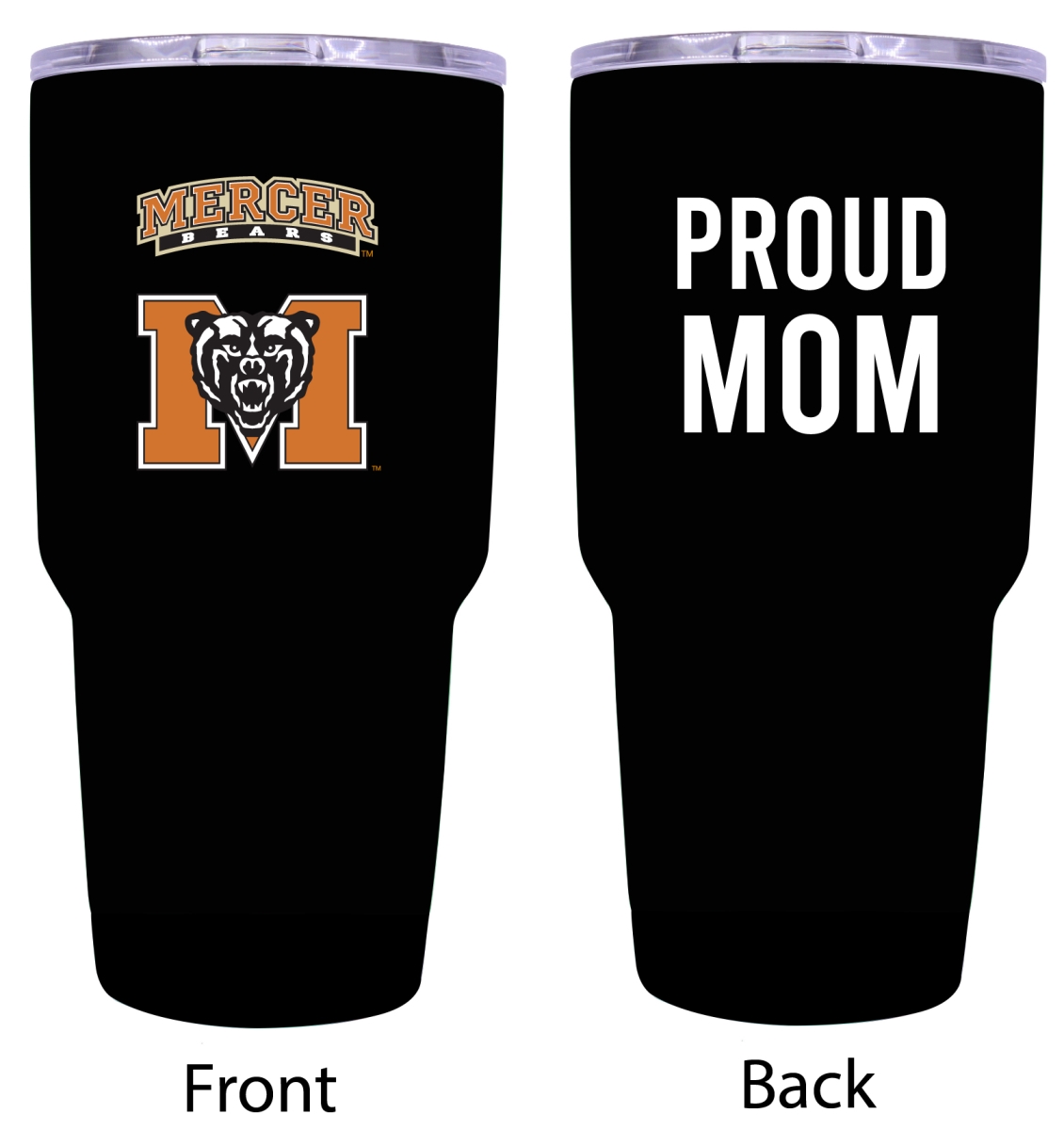 Picture of R & R Imports ITB-C-MER20 MOM Mercer University Proud Mom 20 oz Insulated Stainless Steel Tumblers