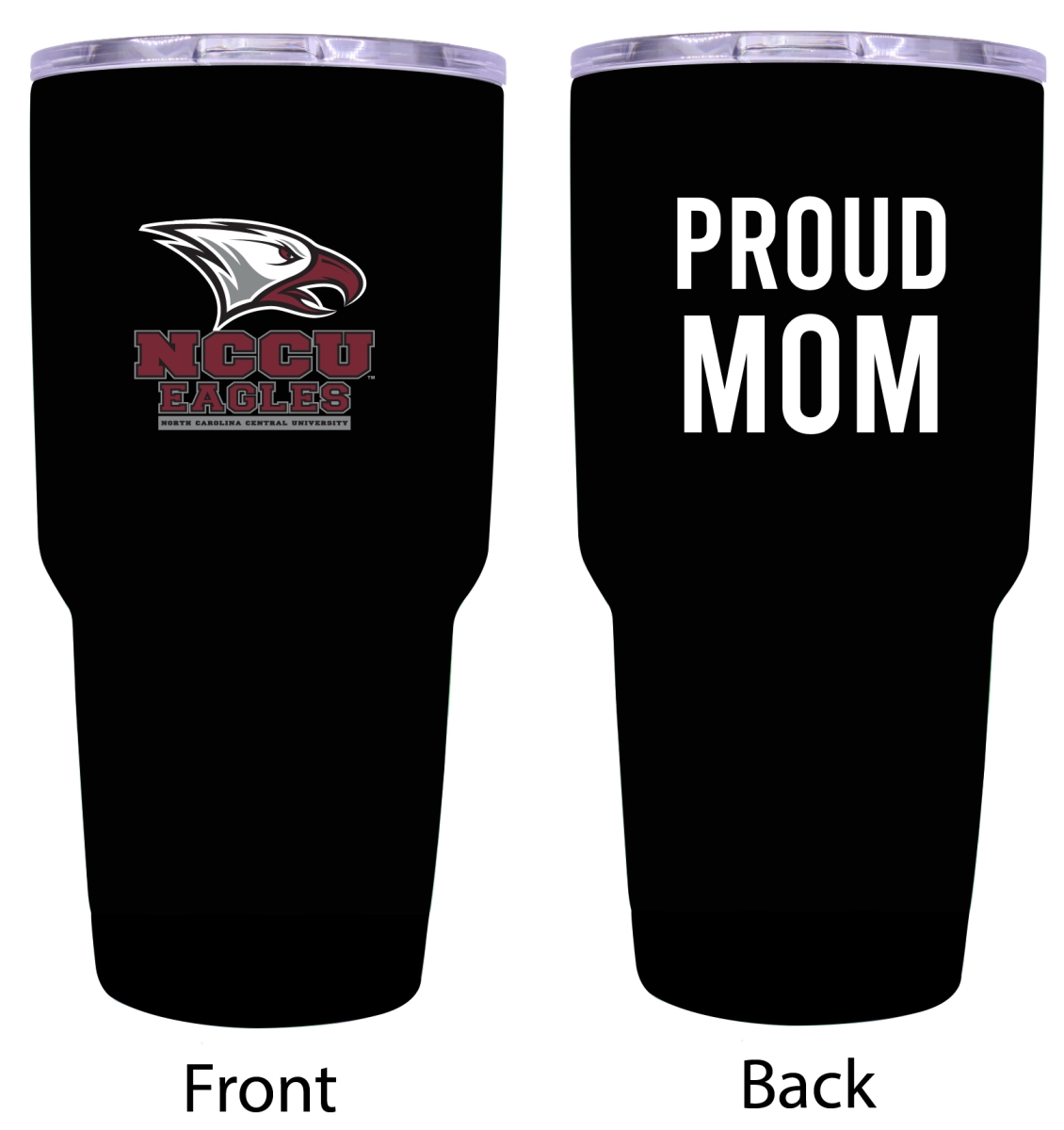 Picture of R & R Imports ITB-C-NCC20 MOM North Carolina Central Eagles Proud Mom 20 oz Insulated Stainless Steel Tumblers