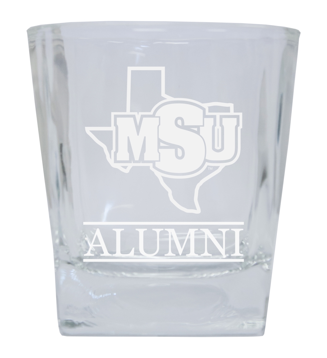 Picture of R & R Imports GLSGE-C-MIDW20 ALUM Midwestern State University Mustangs Etched Alumni 5 oz Shooter Glass Tumbler