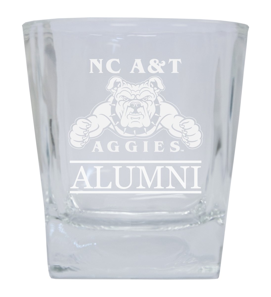 North Carolina A&T State Aggies 8 oz Etched Alumni Glass Tumbler -  R & R Imports, R&441286