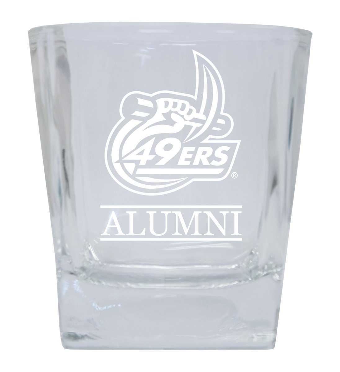 GLTB-C-UNCC20 ALUM North Carolina Charlotte Forty-Niners 8 oz Etched Alumni Glass Tumbler -  R & R Imports