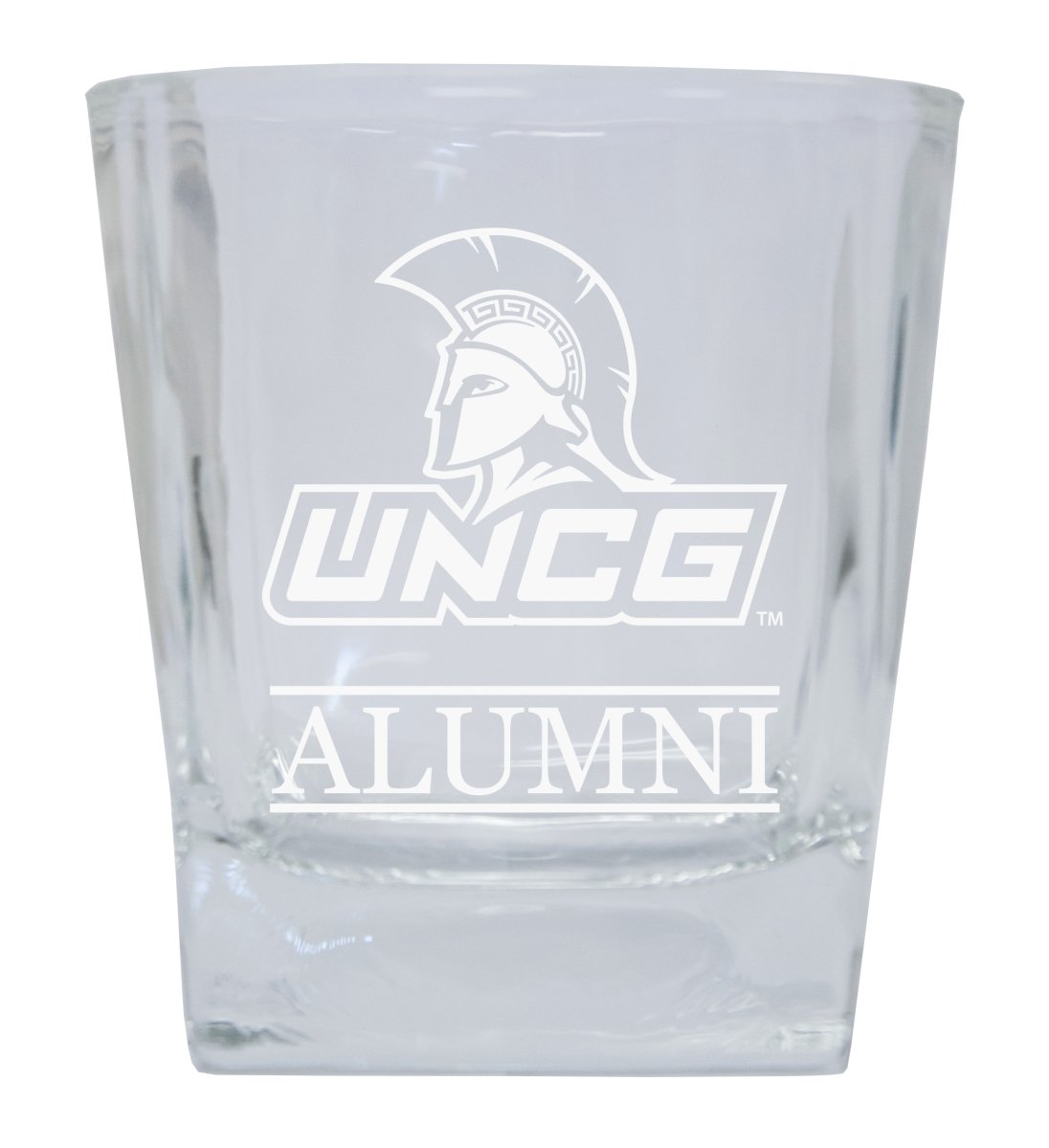 North Carolina Greensboro Spartans 8 oz Etched Alumni Glass Tumbler -  R & R Imports, R&441292