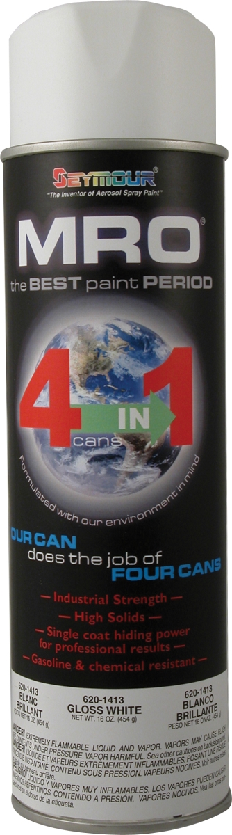 20 oz MRO High Solids Spray Paint, Gloss White