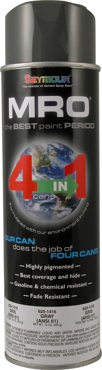 SM620-1416 20 oz MRO High Solid Spray Paint, Gray