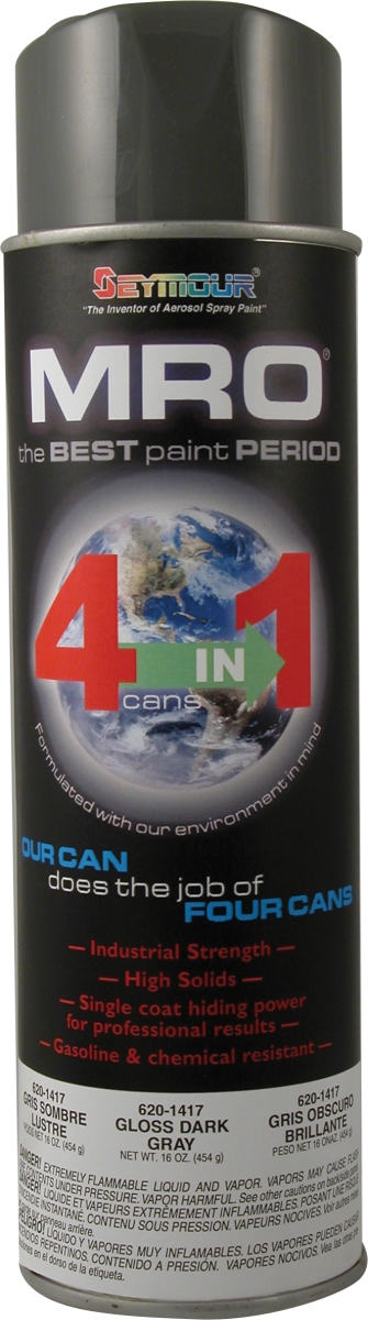 20 oz MRO Heavy Duty Spray Paint, Dark Gray
