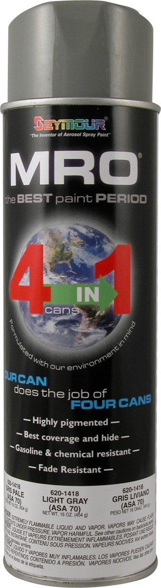 SM620-1418 20 oz MRO High Solids Spray Paint, Light Gray