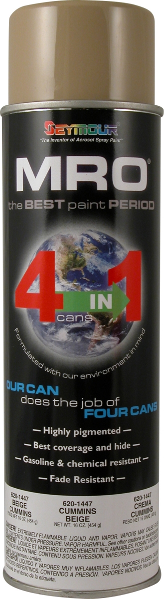 SM620-1447 20 oz MRO High Solids Spray Paint, Cummins Beige